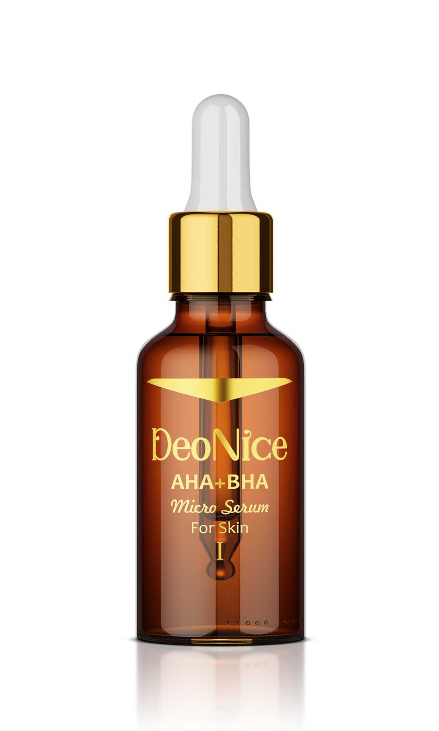 Photorealistic 3D rendering of DeoNice skincare serums for use in branding and advertising رندر سه‌بعدی واقعی و صنعتی از سرم‌های مراقبتی برند دئونایس برای تبلیغات دیجیتال